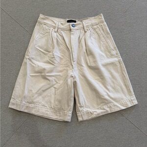 Banana Republic Cream High Rise Shorts